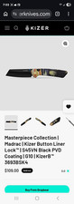 Kizer Masterpiece Madrac Pocketknife S45VN Sheepsfoot Plain Button Liner G10 picture