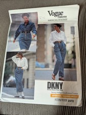 Vintage Vogue DKNY Donna Karan sewing pattern #2372 sz 12-14-16 uncut picture