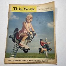 THIS WEEK Magazine May 22, 1960 Business Dividends, Elsa Maxwell, The Lost World picture