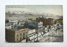 Vintage Main Street Salt Lake City, Utah Postcard 1909 picture