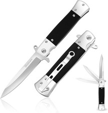 Pocket Knife, Folding Wood Knives Blade 4in, Foldable Survival Small Knife with picture