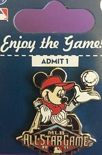 MLB  2011 ALL STAR GAME MICKEY MOUSE leaning on bat & tossing baseball ASG PIN  picture