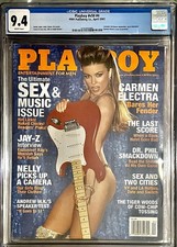 Playboy Carmen Electra Cover April 2003 CGC 9.4 Sex & Music #v50 #4 JAY-Z picture