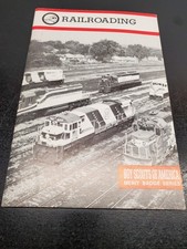 Vintage 1986 Railroading Boy Scouts of America Merit Badge Series Book BSA picture