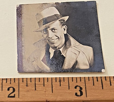 Vintage Vernacular Miniature Portrait 1940's Classic Gentleman 1.25