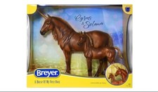 Breyer Horses Traditional Cyrus & Solana Unicorn Stalllion & Foal B-TR-10082 picture