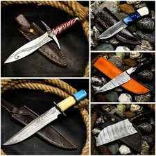 Lot of 76 pieces hand made damascus steel hunting knifes,bowies, 4 picture