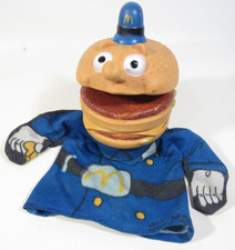 Vintage 1973 McDonald's Police Officer Big Mac Hand Puppet Toy picture