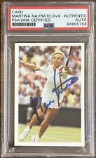 1987 Sports Question Martina Navratilova Signed Card PSA DNA AUTOGRAPH SIGNED picture