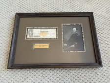 William T Sherman Signed Framed 1881 Check JSA Authentic Auto LOA US General picture