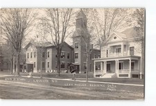 Lowville New York RPPC Real Photo 1911 State St. School & Leon Miller Residence picture