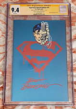 ππ Superman Special Edition #75 CGC 9.4 Signed W/ Remark Brett Breeding 2022 picture