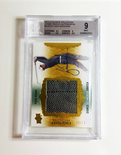 2014 EXQUISITE COLLECTION TIGER WOODS JUMBO PATCH AUTO /99 BGS 9  picture