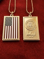 Rare Authentic President Donald Trump Seal & Signature America 250 VIP Dog Tag picture
