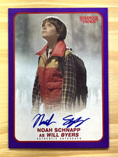 2018 Topps Stranger Things Season 1 Noah Schnapp Will Byers Auto Purple /25 A-WB picture