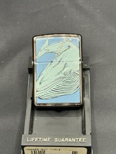Rare Vintage Zippo Barrett Smythe Humpback Whale – HP Chrome – VIII (1992) MINT picture