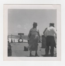 Vintage 1960s Photo US Navy Sailor Hula Skirt Crossing The Line Shellback Kodak picture