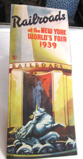 1939 Railroads At The NEW YORK WORLD'S FAIR Brochure, 1939-1940 NY Worlds Fair  picture