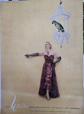 1950 Women's Kiviette evening gown William Winkler's Tortoise shell Vintage ad picture