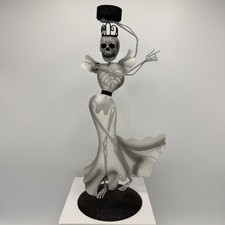 Pier 1 One Vintage 13” Skeleton Princess Bride Halloween Glitter Figurine-HTF picture