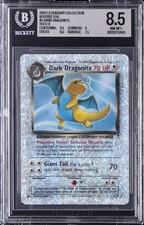 2002 POKÉMON LEGENDARY COLLECTION REVERSE FOIL HOLO R #5 DARK DRAGONITE BGS 8.5 picture