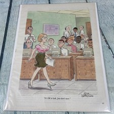 1996 Sexy Adult Cartoon Don't Stare Vtg Print Ad/Poster Pinup Art Magazine Page picture