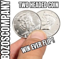 Magic Trick Gimmick Coin Double Headed Half Dollar T2 picture