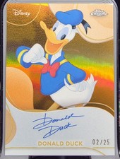 2025 TOPPS CHROME DISNEY DISNEY CHROME 2025 FACSIMILE AUTOS DONALD DUCK picture