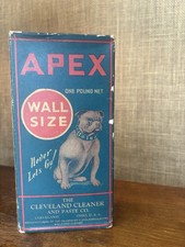Vintage APEX Wall Size Box Cleveland Ohio Bulldog Advertising Full 1 Lb picture