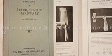 1920s antique DENT REFRIGERATOR HARDWARE CATALOG fullerton pa illustrated VGC picture