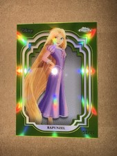 2024 Topps Chrome Disney Rapunzel #139 Green Refractor 98/99, Sleeved picture