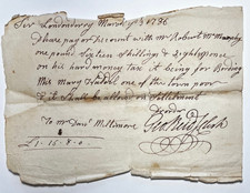 George Reid Revolutionary War General Signed Document New Hampshire Antique picture