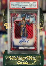 2026 Topps Chrome Disney Genie Will Smith Auto /28 PSA 10 GEM MT picture