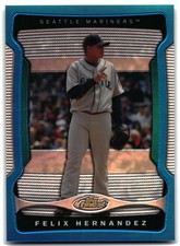 2009 Finest #116 Felix Hernandez Refractors Blue #/399 picture