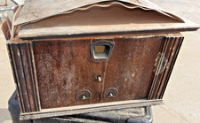 Vintage 1930s Philco Tube wooden table radio  unrestored picture