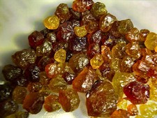 Green/gold garnet Mali mixed facet grade mine rough crystal 75 carats picture