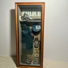 Vintage G.I. Joe Police Officer (1996) Shadow Box Display picture