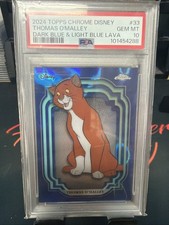 2024 TOPPS CHROME DISNEY THOMAS O’MALLEY DARK BLUE & LIGHT BLUE LAVA PSA 10 /75 picture