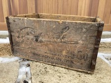 Large Vintage Wooden Beer Crate Gutsch Brewing Sheboygan Wisconsin Box Pre Pro picture