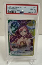 2025 One Piece OP11 EN #022 Shirahoshi Alternate Art PSA 10 picture