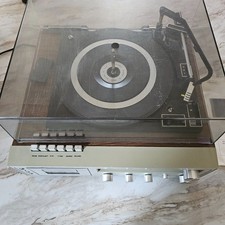 VINTAGE Sears Solid State AM/FM Radio Stereo Phonograph Tape Player / Recorder picture