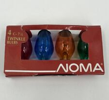 NOMA Twinkle Replacement Bulbs C 7 1/2 Red Green Blue Orange Christmas 4 Pack picture