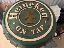 Vintage Heineken Imported Beer Sign 1984 Hardened Foam picture