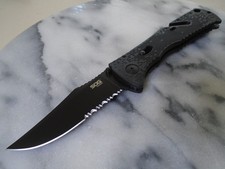 SOG Trident Assisted Open Pocket Knife Arc Lock Folder Aus-8 Rc 57-58 TF1-CP New picture
