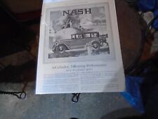 Original 1927 Nash Magazine Ad 
