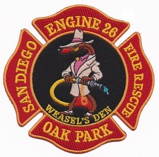 San Diego - Engine 26 Oak Park Fire Patch  NEW picture