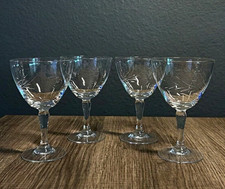 Vintage Princess House Heritage Crystal Cocktail Glasses Set 4 Cordial Lot#1 picture