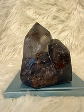 Large Smoky Garden Quartz Crystal Point with Hematite Inclusions picture