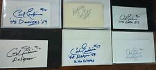 CARL ERSKINE Autographed Index Cards LOT OF 6 - Brooklyn Dodgers - BASEBALL picture