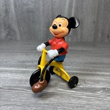 Vintage Gabriel 1977 Mickey Mouse Tricycle Plastic Push Toy Great Shape works picture